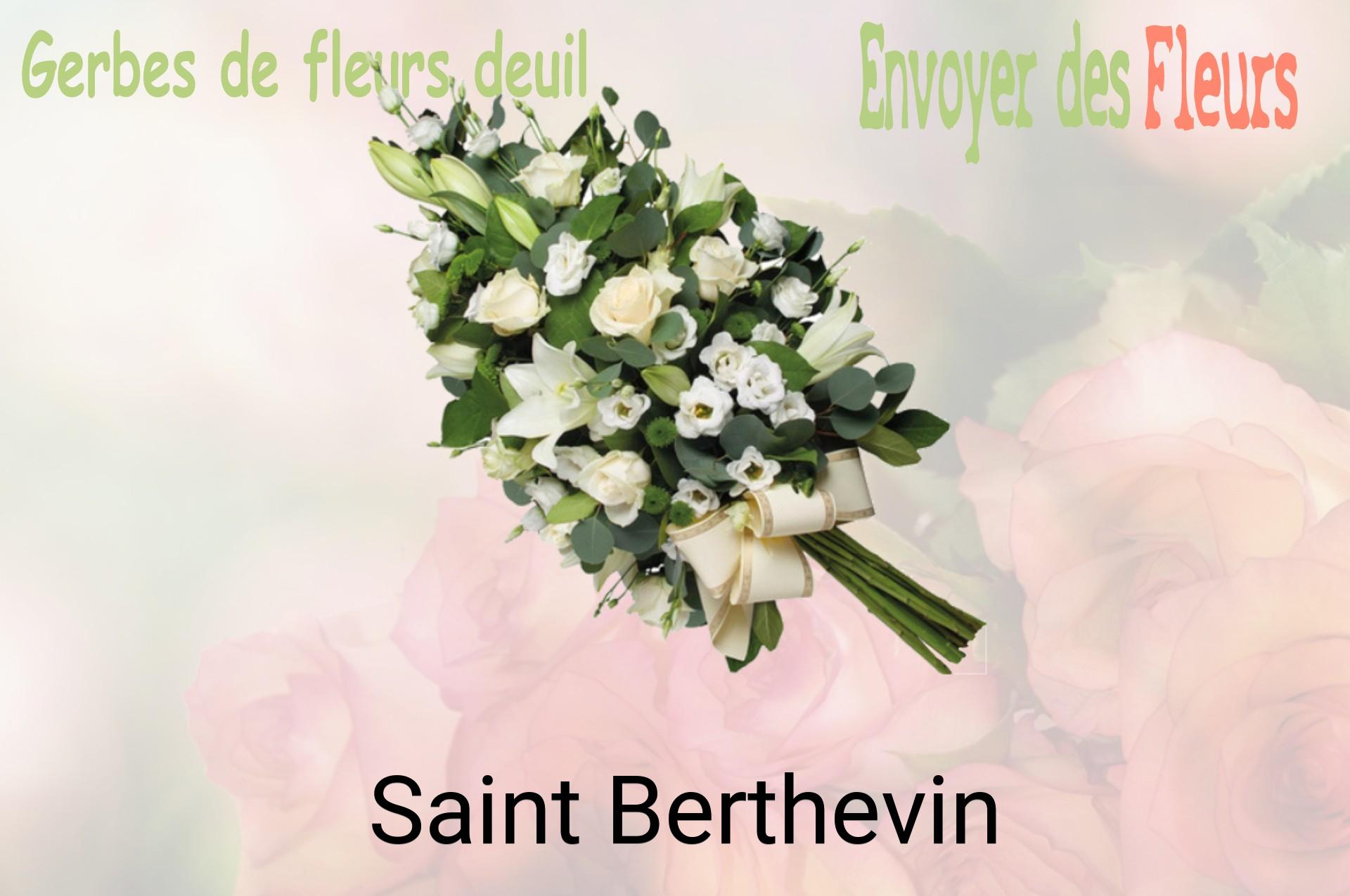 Gerbe de fleurs de deuil livrée à Saint-Berthevin